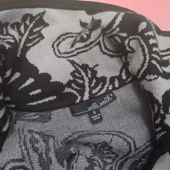 #1781 willi Smith designer cardigan sweater Small S - Picture 3 of 3